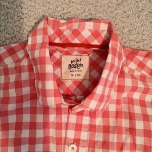 Mini Boden shirt boys size 9-10 gently worn